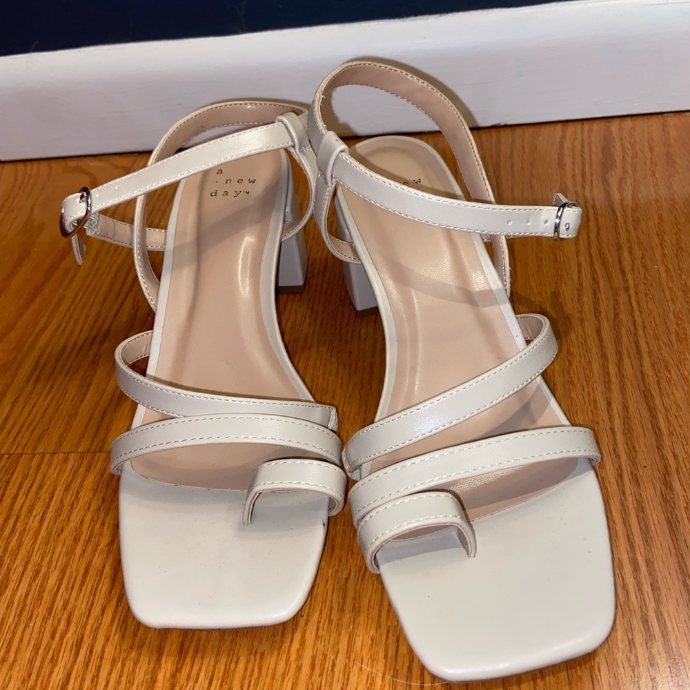 Square Toe Strappy Heels